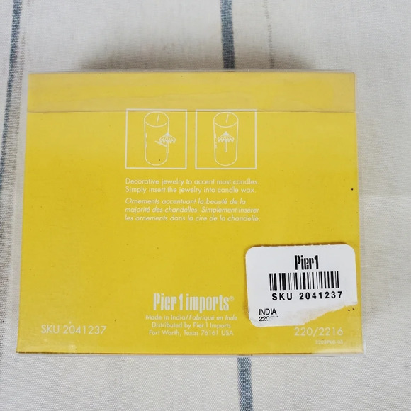 2/$25 Pier 1 Imports Candle Jewelry Push Pins Set of 6 Sunglasses Umbrella Chair - Picture 8 of 12